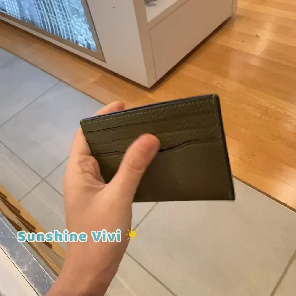 NWT Coach Slim ID Card Case CP209 Olive Leather